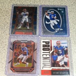 Anthony Richardson Football Trading Cards  Rc Lot.